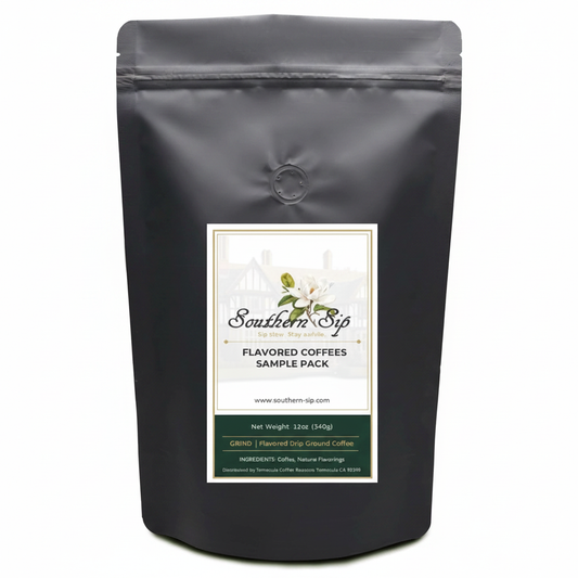 Flavored Coffee Sample Pack - Black Bag